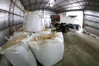 En Río Grande, el Municipio recibió cargamento de sal para el deshielo de calles en invierno