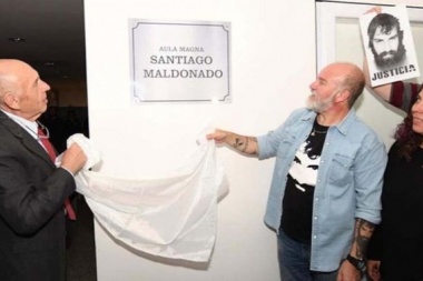 Aula Magna 'Santiago Maldonado' en la UNTDF: "Es lamentable lo que hace la UCR"