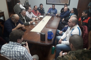 Melella recibió a dirigentes de la UOM y CGT: “Estamos ocupados en superar esta crisis”, dijo
