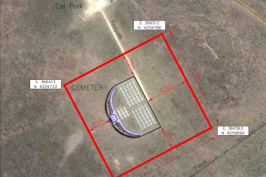 Kelpers anunciaron el cierre del cementerio de Darwin a partir del lunes