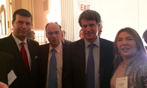 Bertone acompañó a Prat Gay en una ronda de negocios en Estados Unidos