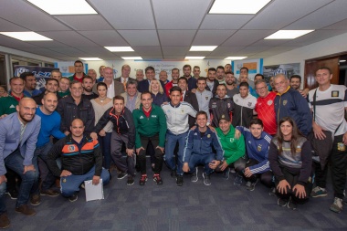 Bertone presidió la presentación de la fase final del Torneo de Futsal AFA 2018
