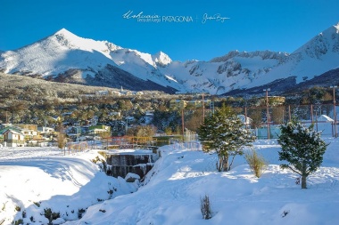 El invierno llegó a Tierra del Fuego con alerta meteorológico por nevadas intensas