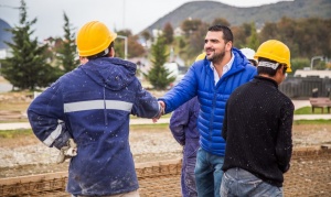 Vuoto recorrió obras de mejoramiento en distintas plazas de Ushuaia