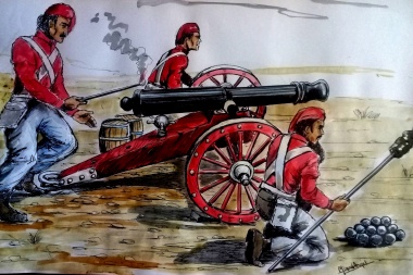 Hallazgo histórico: revelan que los cañones de la Batalla de Obligado eran rojos, negros y blancos