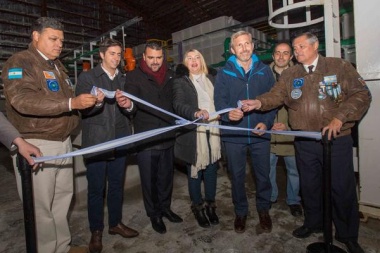 Planta "Isla Gran Malvina": Bertone y Frigerio inauguraron la ampliación de la planta de Andorra
