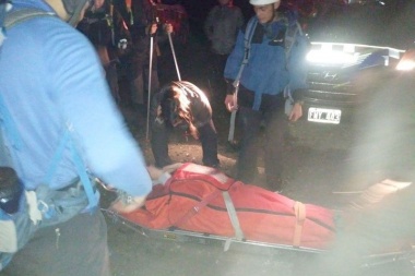Rescatan a una turista española accidentada en el cerro Alvear