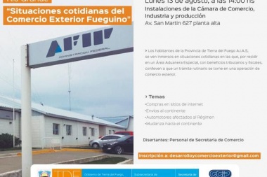 Capacitaciones sobre “Situaciones cotidianas del comercio exterior fueguino”