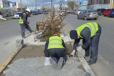 Obras Públicas del Municipio realiza trabajos de mantenimiento en plazas y boulevares