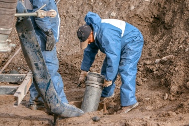 Trabajos en desagües, alcantarillas y redes pluviales