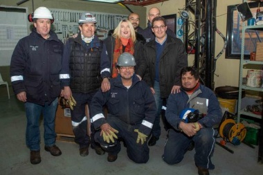 Bertone recibió el nuevo grupo electrógeno para Tolhuin que duplicará la capacidad actual