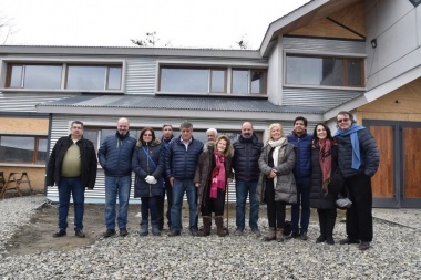 Elena Highton de Nolasco recorrió la obra de la nueva Casa de Justicia de Tolhuin