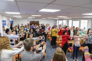 Realizaron una jornada de "Oficina Saludable" en Casa de Gobierno