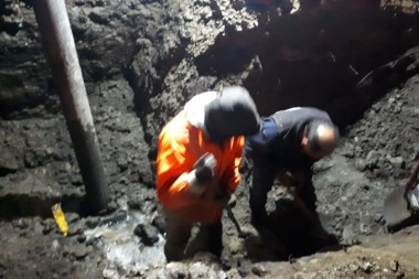 Encaran trabajos en la red de pluviales en proximidades de Bahía Cauquenes