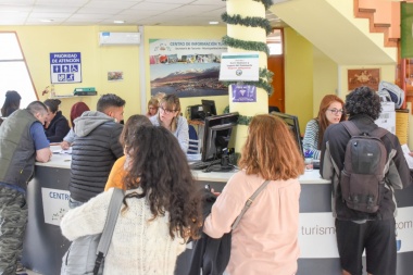 En Ushuaia, la oficina municipal atendió alrededor de 500 turistas por día durante 2019