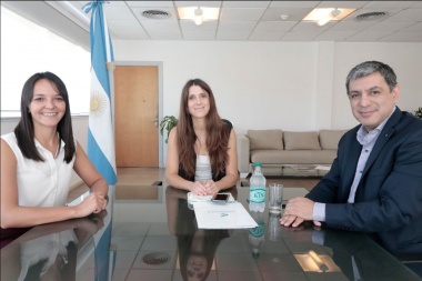Victoria Vuoto y Matías Rodríguez se reunieron nueva con la nueva Secretaria de Deportes de Nación