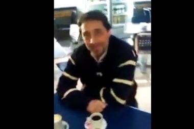 Se acercó a Feinmann y le expresó repudio por su presencia en la isla