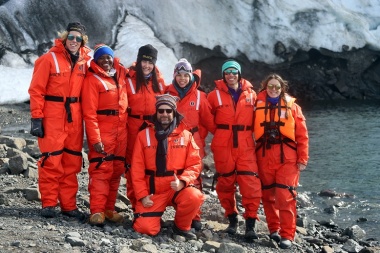 La fueguina Florencia Garro completó su paso por la expedición juvenil a la Antártida