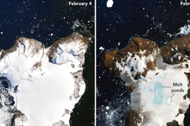 La NASA compartió imágenes impactantes sobre el derretimiento de la Antártida