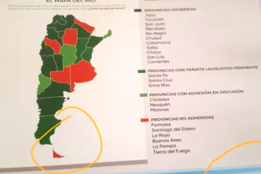 "Falla involuntaria": El Gobierno aclaró por qué no se incluyó a las Malvinas en un mapa exhibido en un acto oficial