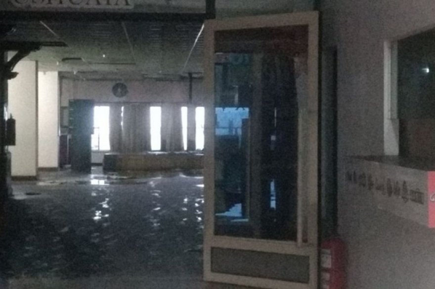 Los daños que dejó el fuego en las instalaciones