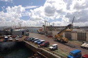 En Malvinas suspendieron temporalmente la obra del nuevo puerto por la 'disparada de costos'