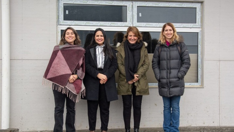 Funcionarias nacionales destacaron el avance de obra del nuevo 'Centro Integral de las Mujeres' en Río Grande