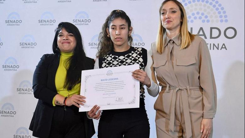 Duré entregó una ‘Distinción de Honor’ a la judoca paralímpica fueguina Rocío Ledesma
