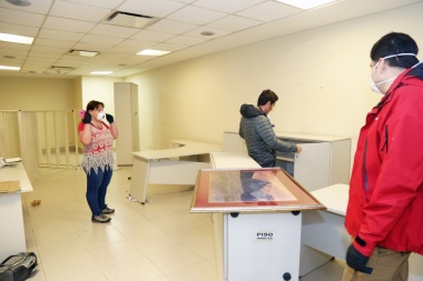 Gobierno comenzó a reacondicionar el ex casino Club de Ushuaia para su uso sanitario