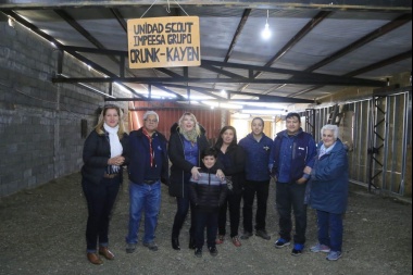 Bertone acompañó la entrega de un subsidio destinado al grupo Scout de Río Grande