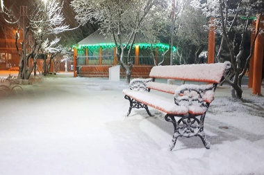 Frío y más frio: nieve y mínimas de más de 5 grados bajo cero reales para Rio Grande