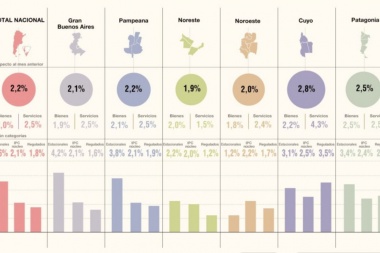 Inflación: en la Patagonia llegó a 2,5% en julio y ya acumula 56,1% en un año