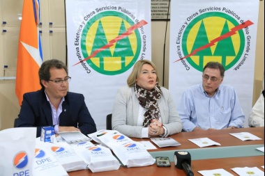 Bertone lanzó un programa para fomentar el uso racional de energía eléctrica en la provincia