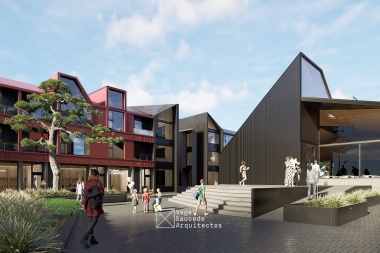 Proponen construir un complejo de locales, oficinas y 37 residencias en pleno centro de Tolhuin
