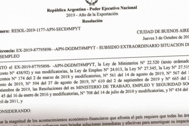 Más gasto en la campaña: Gobierno armó "plan social" para 114.000 desocupados