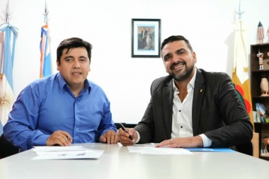 Vuoto y Harrington firmaron un acuerdo de colaboración para el desarrollo entre municipios
