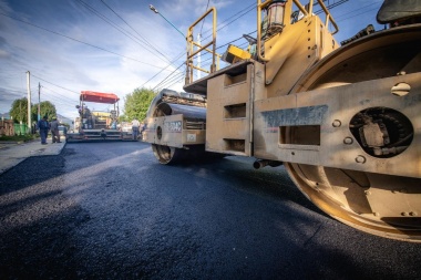 En Ushuaia, la Municipalidad avanza con la pavimentación en el barrio El Libertador