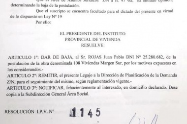 Aclaración del IPV: “No se ha entregado ninguna vivienda al señor Juan Rojas”