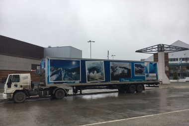 "Patagonia Fantástica": Camión de promoción turística de El Calafate llegó a Ushuaia