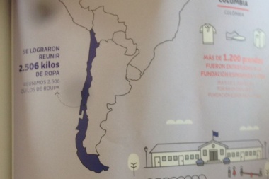 La empresa aérea LATAM incluyó a Tierra del Fuego en mapa cartográfico chileno