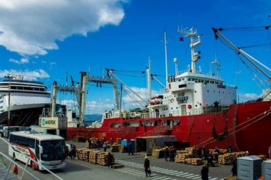 Ushuaia: “Nos gratifica ver al Puerto funcionando a pleno”