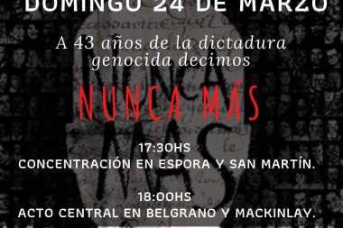 Río Grande: anuncian actividades para conmemorar el 43º aniversario del Golpe de Estado