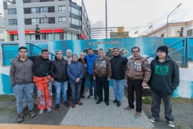 La Municipalidad reinauguró junto a los veteranos el “Mural de la Soberanía”