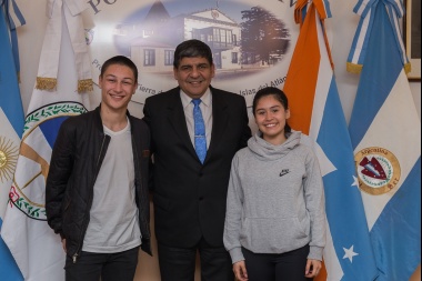 Arcando recibió a deportistas que entrenarán en Estados Unidos