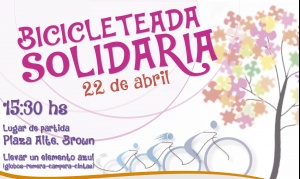 Hoy se realiza una 'bicicleteada solidaria' para concientizar sobre el autismo