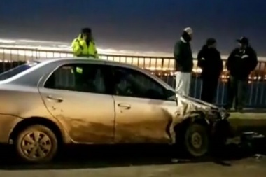 Choque múltiple volvió a complicar el tránsito a la Margen Sur