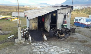 “Vamos a seguir remando”: Piden ayuda a la comunidad de Ushuaia para reconstruir el refugio de Ecodeportes