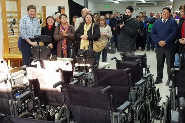 El intendente Melella encabezó la entrega de equipamiento en el Centro 'Mamá Margarita'