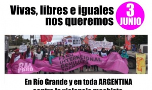#NiUnaMenos: anuncian actividades para el 3 de junio en Río Grande