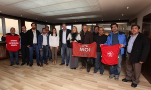 Bertone firmó un convenio con el “Movimiento de Ocupantes e Inquilinos”